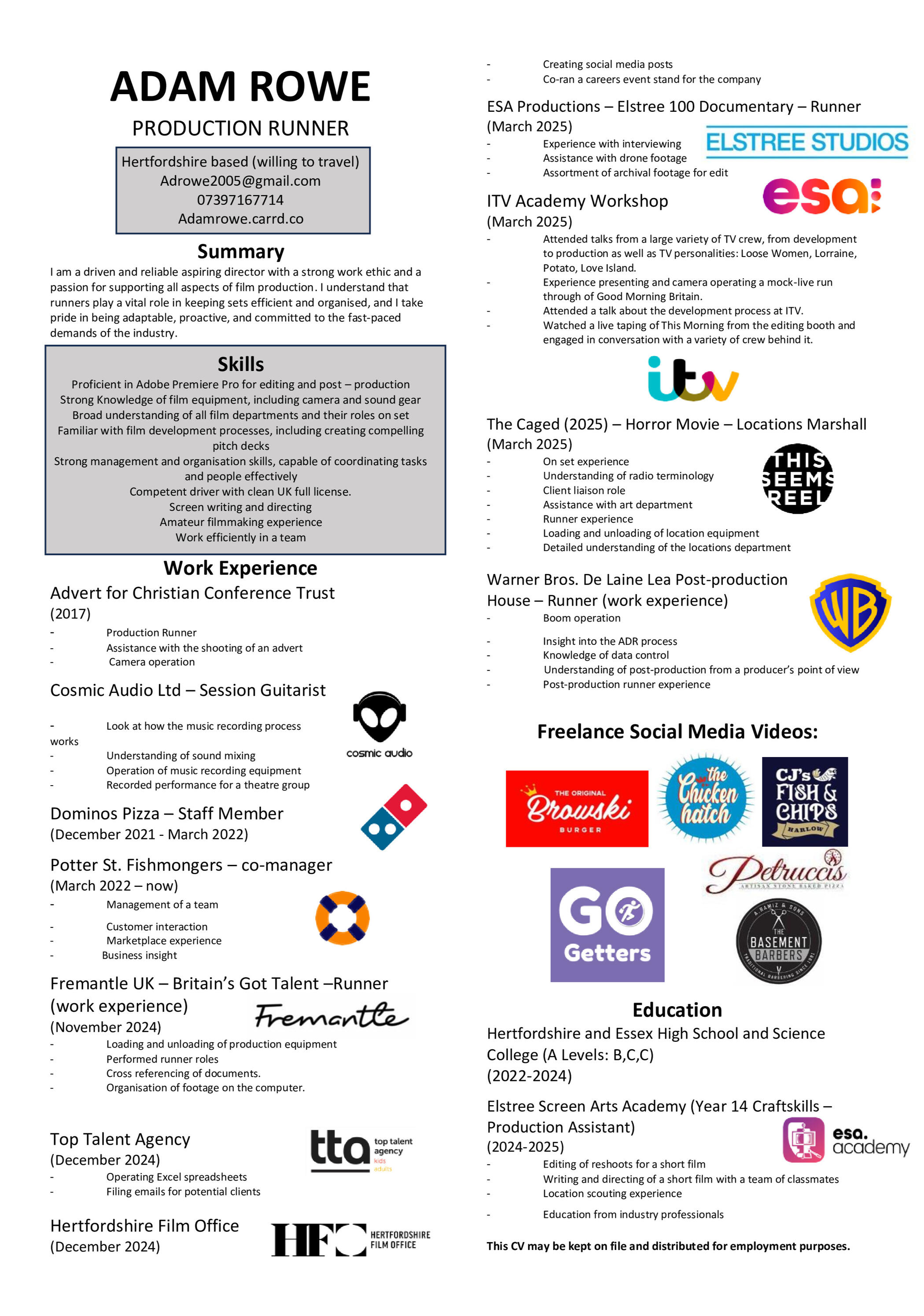 My CV